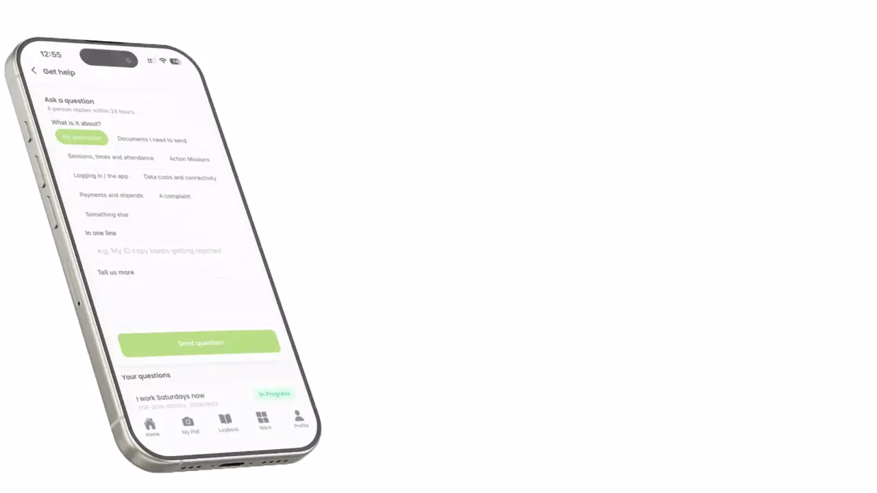 Ask. Track. Get Help.